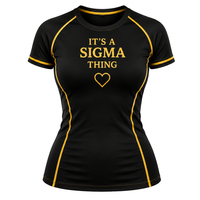 T-shirt de compression personnalisé pour femmes de la sororité grecque Sigma Gamma Rho, haut de sport extensible à manches courtes pour l'entraînement et la gym, vente en gros