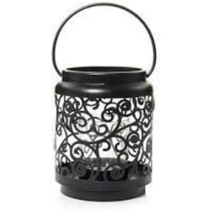 Portavelas Redondos de Metal de Fabricación India con Diseño Moderno en Color Negro para Decoración del Hogar y Navidad - Product Image 1