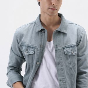 OEM <b>Mens</b> <b>Denim</b> Jean <b>Jacket</b> Casual Outwear Fall <b>Jacket</b> <b>Denim</b> Button up Coat Oversize <b>Denim</b> <b>Jacket</b> for <b>Men</b> acidwash fashion casual - Product Image 5