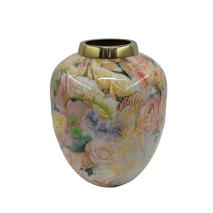 Jarrón de suelo alto de aluminio dorado de lujo |   Jarrón Moderno para Centros de Mesa de Boda, para Arreglos Florales e Interiores del Hogar - Product Image 5