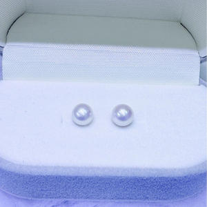 ต่างหูมุกน้ำจืดธรรมชาติจูจี้ 6-9 มม. ทรงกลม ไร้ตำหนิ ออโรร่า ไม่ตกยุค คลาสสิก สไตล์อเนกประสงค์ - Product Image 4