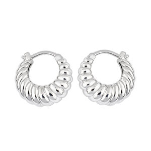 ELEGANT 925 STERLING <b>SILVER</b> PLATED HOOP <b>EARRINGS</b> FOR WOMEN BOHEMIAN FASHION JEWELRY PERFECT ANNIVERSARY GIFT LIGHTWEIGHT STYLE - Product Image 1