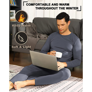 Ropa Interior Térmica de Poliéster Grueso para Hombre RABUSH SPORTS, Transpirable, de Manga Larga para Invierno, Venta al Por Mayor - Product Image 5