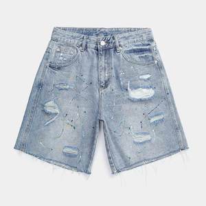 Factory Price <b>Women</b> <b>Stretch</b> <b>Denim</b> <b>Shorts</b> Mid Waist Summer Casual Y2K Streetwear Belt Jeans Custom Logo - Product Image 1