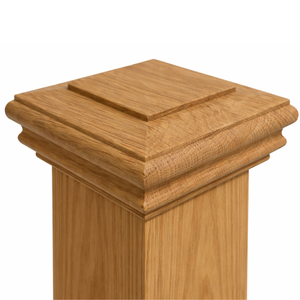 Solid Wood Stair Newel Post Cap Square Top Modern Design Durable Stair Parts - Product Image 3