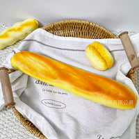 Jouets anti-stress en PU souple et réaliste, à remontée lente, parfumés aux buns à l'ananas et au pain au chocolat, vente en gros