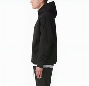Ensemble de survêtement polaire rose pour homme avec sweat à capuche et pantalon de jogging, style streetwear décontracté, coupe ample, pour l'hiver, logo personnalisé, vente en gros - Product Image 5