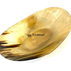Bol décoratif artisanal en corne d'ange de qualité supérieure, accentuation par Tradebyd - Product Image 1