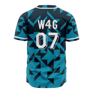 New Baseball Jersey Men's Sublimated Geometric Print Moisture Wicking 100% <b>Polyester</b> Short Sleeve Regular Fit Adult All Season - Product Image 3