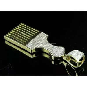 Collar de Diseño Trisha Jewels con Moissanita VVS, Plata de Ley, Estilo Hip Hop Unisex, Totalmente Engastado, Certificado GIA - Product Image 2