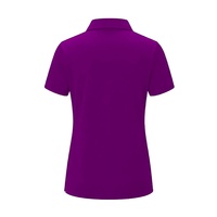   Kaos Polo Golf Wanita Lengan Pendek Dengan Ritsleting Logo Kustom Dry Fit Atletik Sport Polo Top Grosir