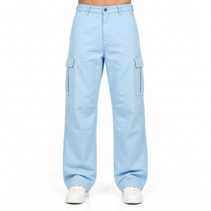 Fournisseur de pantalons cargo baggy unisexes, pantalons cargo lavés, pantalons cargo noirs pour les marques de streetwear - Product Image 3