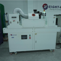 Système de polymérisation UV Excimer 172 nm avec pré-polymérisation LED UV 395 nm et polymérisation finale par lampe au mercure pour traitement de surface ultra mat