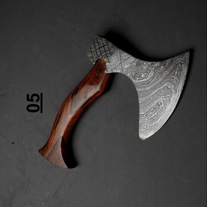Handmade Forged High Carbon Steel Viking Pizza <b>Axe</b> Wood Nylon <b>Handle</b> | Mini Hatchet Style Pizza Cutter Kitchen THEWIZ CRAFTS - Product Image 6