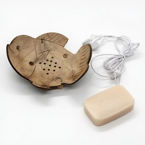 Porta jabón de coco natural para decoración de baño, bandeja de drenaje de cáscara de coco a precio económico - Product Image 3