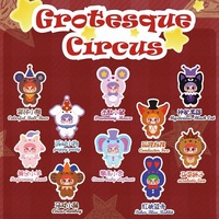 Authentique En stock MIGO Figurine/Breloque en peluche sur le thème du cirque grotesque Frozen, Boîte mystère, Objets de collection, Poupée décorative mignonne, Cadeau unisexe