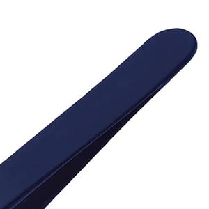 Pinzas de Precisión para Pestañas de Acero Inoxidable con Punta Suave, Color Azul - Product Image 4