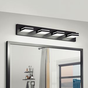 Lampada da Parete LED Moderna Cromata a 4 Luci, Design Minimalista Elegante, Efficiente dal Punto di Vista Energetico, per Specchio da Bagno, Facile da Installare - Product Image 2