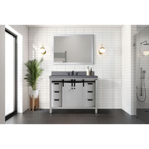 48 pouces. Meuble de salle de bain blanc avec vasque de 44 pouces. Miroir 22 pouces. Meubles-lavabos de salle de bain profonds - Product Image 3