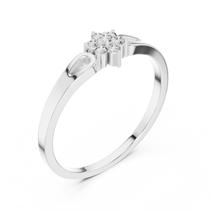 Anillo solitario minimalista de oro amarillo macizo de 14k con diamante redondo de talla brillante para mujer, ideal para compromiso, aniversario o regalo de boda. - Product Image 5