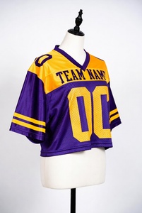 Camisetas Deportivas de Fútbol para Hombre, Corte Holgado, Cuello Redondo, con Franjas Reflectantes, Malla Transpirable - Product Image 6