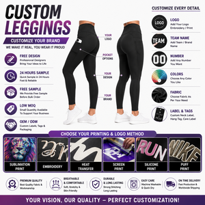 Leggings de yoga personnalisés pour femmes, taille haute, sans coutures, en Spandex/Polyester, longueur intégrale, écologiques, respirants et à séchage rapide - Product Image 3