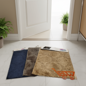 16x24 Inch Micro Door <b>Mat</b> Durable Anti-Slip Floor <b>Mat</b> Custom 'Welcome' Pattern Polyester Material for Home Hotel <b>Bathroom</b> Use - Product Image 2