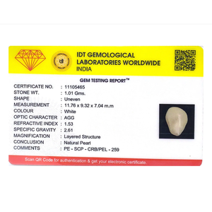 Loose Keshi Pearl 5.05 Carat Certified Natural Wholesale Gemstone - Product Image 4