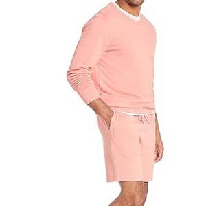 Ensemble T-shirt et short pour homme, été, 100% coton, style streetwear, séchage rapide, respirant, personnalisable, manches courtes - Product Image 1