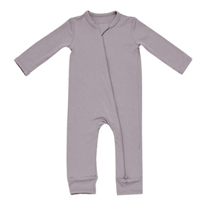 93% Bamboo 7% Spandex Sleep and <b>Play</b> - Baby Zipper Footie - Baby Zippered Romper (New Design) - Product Image 2