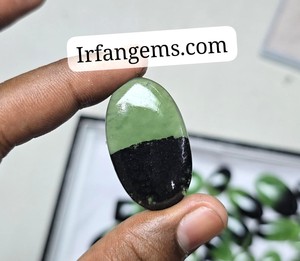 Lot en gros de cabochons d'antigorite serpentine bicolore 100% naturelle de haute qualité - Product Image 1
