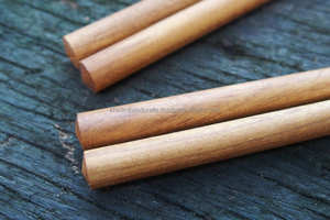 Palillos de madera hechos a mano con acabado suave | Palillos duraderos, lavables y reutilizables para cajas Bento y comidas asiáticas - Product Image 2