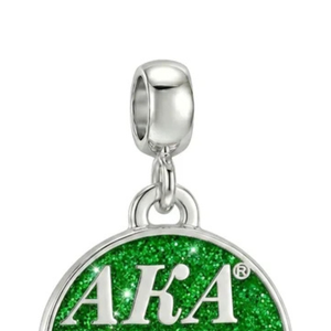 Made 2005 <b>Bracelet</b> for Women Elegant Green and <b>Silver</b> Color <b>Charm</b> Jewelry Fashion Wrist Accessory Premium Sorority Inspired - Product Image 3