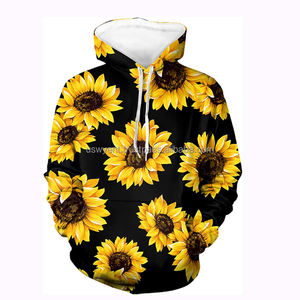 Sudaderas con capucha de flores con estampado de Puff de peso pesado de alta calidad, chándales para hombre, sudadera de algodón 100%, ropa de calle personalizada, Sudadera con capucha de flores - Product Image 1