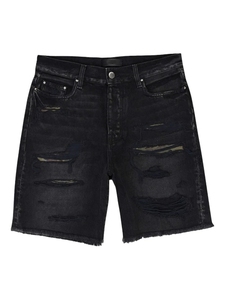 <b>White</b> Ripped Denim Shorts Men's Straight Leg Casual Summer Cotton Mid Waist Distressed Style Breathable Custom - Product Image 6