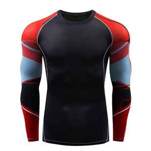 Haut de compression à manches longues en spandex pour hommes, idéal pour l'entraînement MMA, les séances de fitness, respirant et confortable. - Product Image 5
