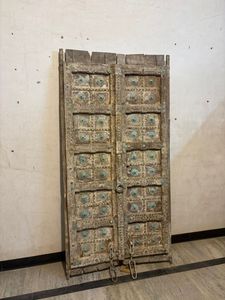 <b>Antique</b> Solid Wood Door Panels with Hand Carved <b>Frame</b> Luxury Villa Front Door for Restaurants Hotels Home Furniture - Product Image 2