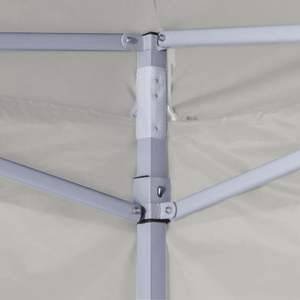 เต็นท์ป๊อปอัพแบบพับได้สีครีม 9.8'x9.8' พร้อมผนัง 4 ด้าน - Product Image 4