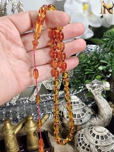 Collier Tasbih en résine rouge, figurine de chapelet islamique en forme d'hirondelle ange, moulée et polie à la main, pour la décoration intérieure - Product Image 6