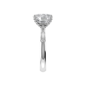 Brilliant <b>Cushion</b> Cut Lab Grown Diamond <b>Ring</b> 925 Silver 9kt, 14kt, 18kt Gold Diamond <b>Rings</b> for Women's Engagement <b>Ring</b> - Product Image 6