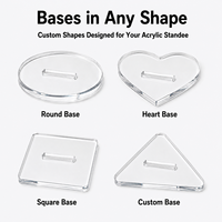 Support de figurine en acrylique personnalisé OEM ODM, support d'affichage pour personnage d'anime, impression sur mesure, taille et forme personnalisées, usine