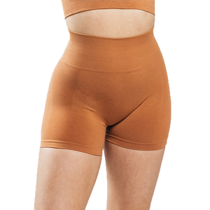 Shorts Deportivos Personalizados de Cintura Alta para Mujer, de Poliéster y Algodón, de Alta Calidad, Transpirables, que Absorben el Sudor, Cómodos, para Gimnasio, Yoga, Uso en Verano - Product Image 6