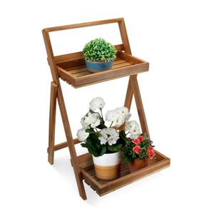 Support à plantes en bois de qualité supérieure, pour intérieur et extérieur, présentoir de jardin, support pour pot de fleurs, pour balcon, décoration intérieure, au meilleur prix - Product Image 1