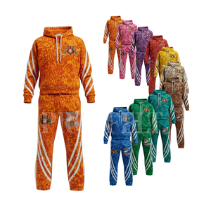 Nouvelle collection 2026 : Survêtements unisexes personnalisés avec logo imprimé en relief, en coton épais et confortable, pour l'entraînement - Product Image 1