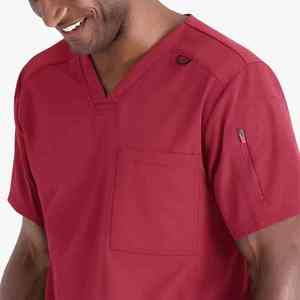 Wholesale Custom High Stretch Men Medical <b>Scrub</b> Uniform V-neck Short Sleeve Nursing Hospital Workwear Surgical <b>Scrub</b> <b>Sets</b> - Product Image 4