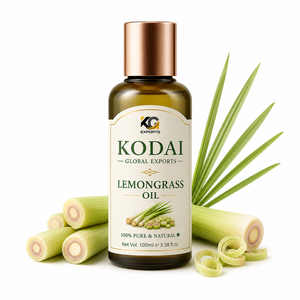 Aceite Esencial de Limoncillo de Tamil Nadu 100% Puro y Natural de Primera Calidad, Destilado al Vapor, para Aromaterapia y Cuidado Facial, Kodai Global Export - Product Image 1