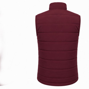 Gilet d'hiver sans manches pour homme personnalisé, léger, doux, isolé thermiquement, avec col montant, pour les sports décontractés, la randonnée, le camping - Product Image 2