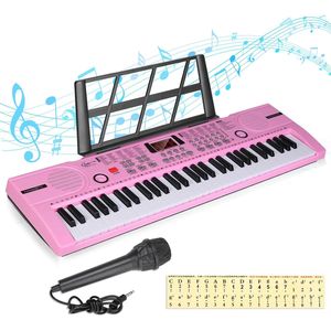 Tastiera Musicale Digitale Portatile a 61 Tasti per Principianti, Strumento Musicale Educativo per Bambini con Microfono - Product Image 3