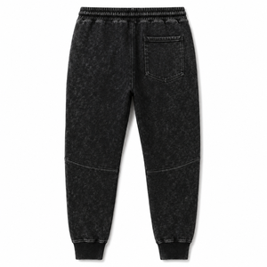 Pantalon de survêtement respirant à séchage rapide, nouvelle mode, qualité supérieure, pour homme, délavé à l'acide, décontracté, taille haute, couleur unie, 100% coton - Product Image 4