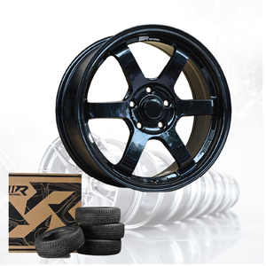 ล้อแม็กซ์รถยนต์อลูมิเนียมอัลลอยด์ 3R ใหม่ สีดำเงา JDM VOLK TE37 S-PLUS ขนาด 17 นิ้ว 5 รู 100 04115-V39 - Product Image 5
